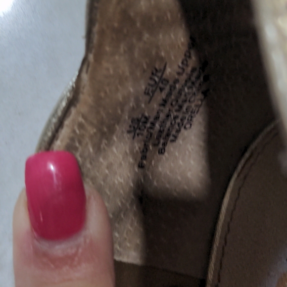 SAM EDELMAN ORELLO GOLD SHIMMER HIGH HEELS - Picture 5 of 10